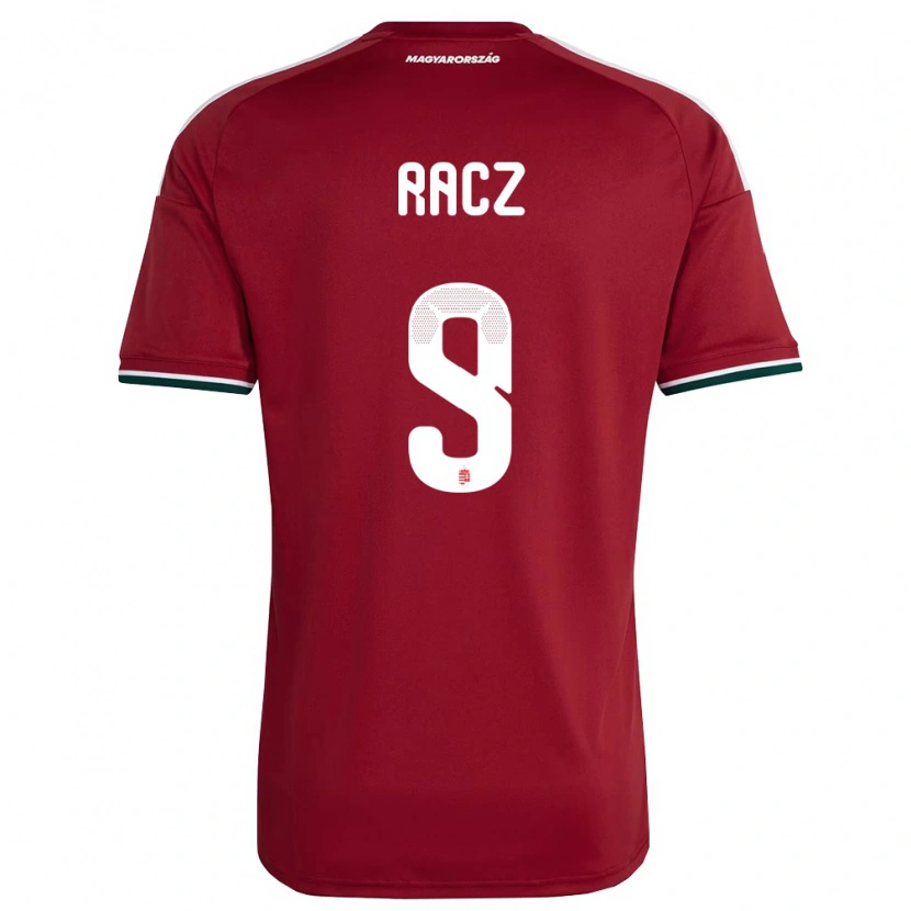 Danxen Barn Ungern Balázs Rácz #9 Röd Vit Grön Hemmatröja Matchtröjor 26-28 Tröjor T-Tröja