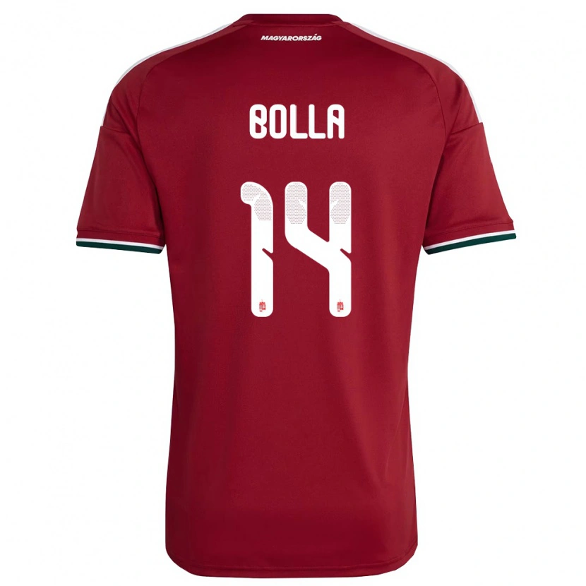 Danxen Barn Ungern Bendegúz Bolla #14 Röd Vit Grön Hemmatröja Matchtröjor 26-28 Tröjor T-Tröja