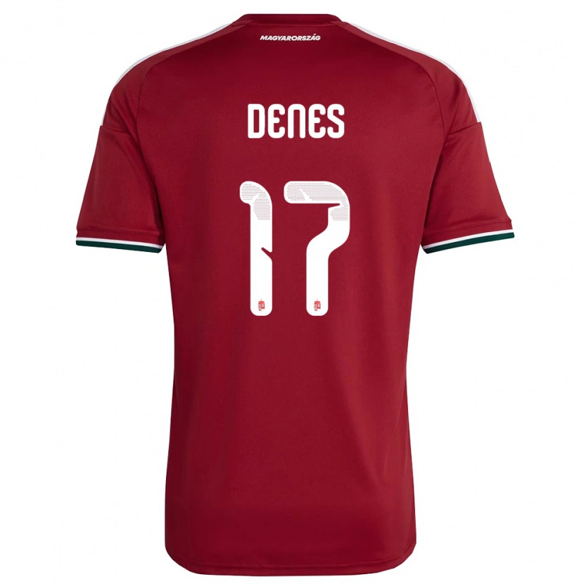 Danxen Barn Ungern Csanád Vilmos Dénes #17 Röd Vit Grön Hemmatröja Matchtröjor 26-28 Tröjor T-Tröja