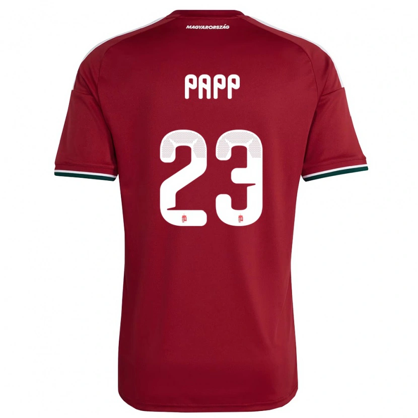 Danxen Barn Ungern Luca Papp #23 Röd Vit Grön Hemmatröja Matchtröjor 26-28 Tröjor T-Tröja