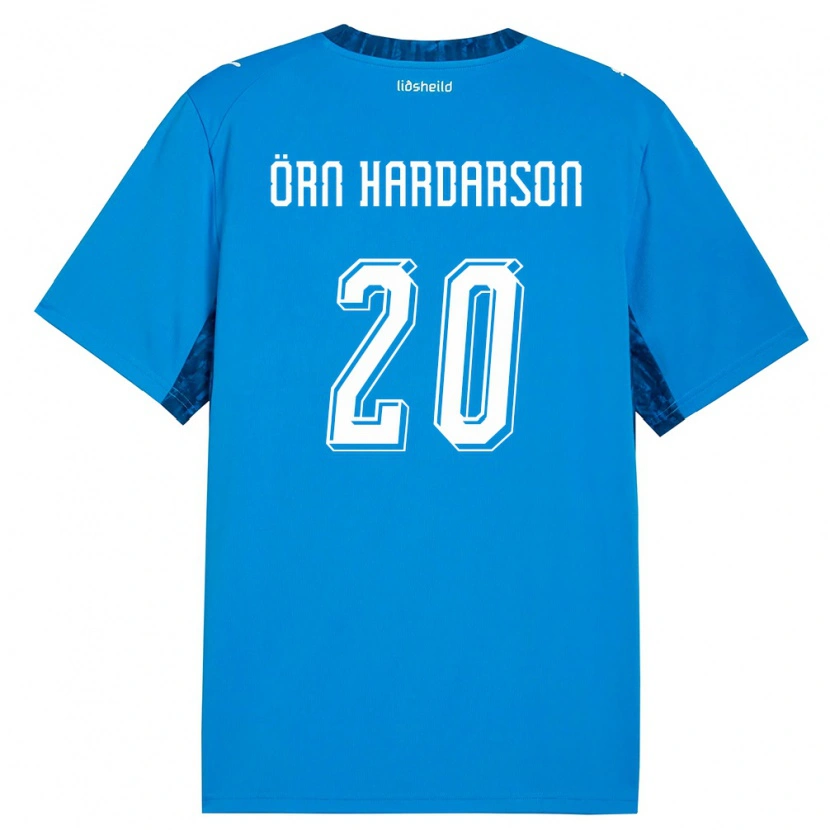 Danxen Barn Island Sesar Örn Hardarson #20 Blå Marin Hemmatröja Matchtröjor 26-28 Tröjor T-Tröja