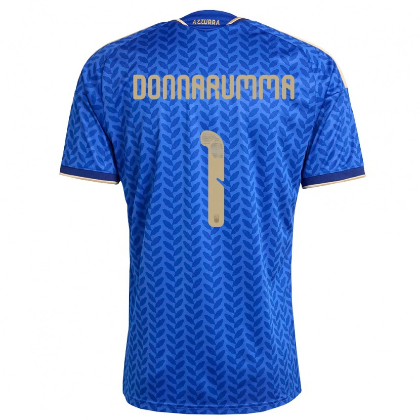 Danxen Barn Italien Gianluigi Donnarumma #1 Blå Marin Guld Hemmatröja Matchtröjor 26-28 Tröjor T-Tröja