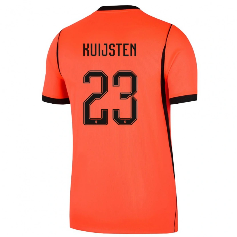 Danxen Barn Nederländerna Stijn Kuijsten #23 Orange Svart Hemmatröja Matchtröjor 26-28 Tröjor T-Tröja
