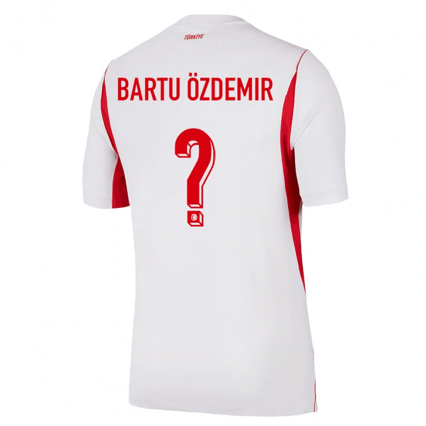 Danxen Barn Kalkon Talha Bartu Özdemir #0 Vit Röd Burgund Bortatröja Matchtröjor 26-28 Tröjor T-Tröja