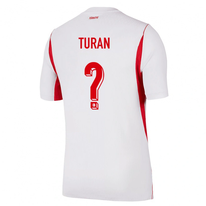 Danxen Barn Kalkon Hasan Turan #0 Vit Röd Burgund Bortatröja Matchtröjor 26-28 Tröjor T-Tröja