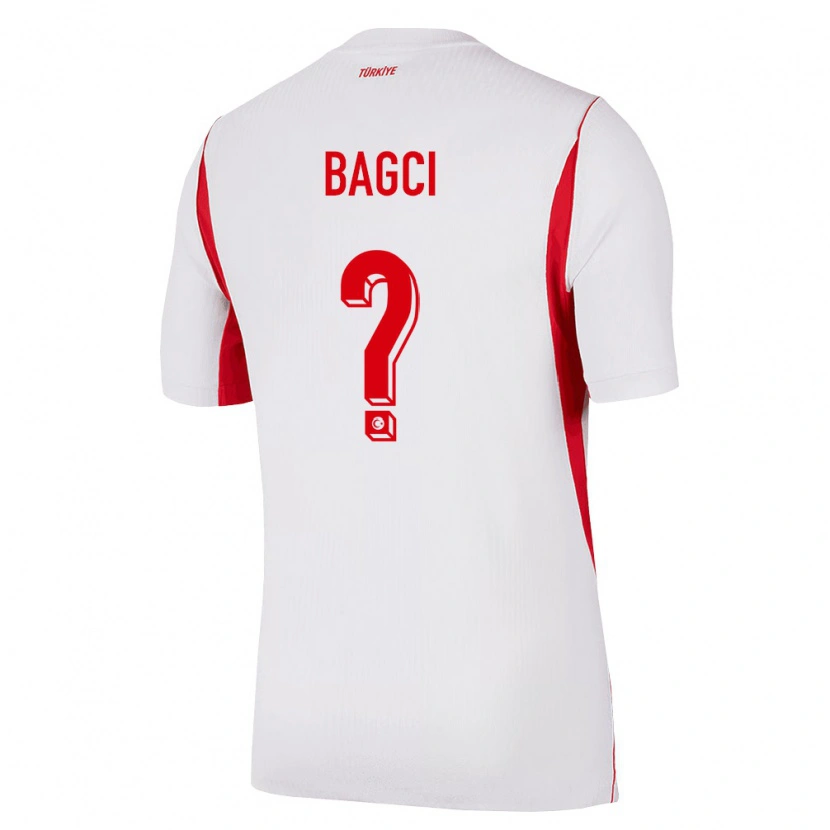 Danxen Barn Kalkon Elyas Bagci #0 Vit Röd Burgund Bortatröja Matchtröjor 26-28 Tröjor T-Tröja