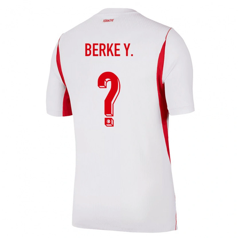Danxen Barn Kalkon Berke Yıldırım #0 Vit Röd Burgund Bortatröja Matchtröjor 26-28 Tröjor T-Tröja