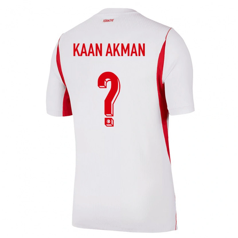 Danxen Barn Kalkon Ege Kaan Akman #0 Vit Röd Burgund Bortatröja Matchtröjor 26-28 Tröjor T-Tröja
