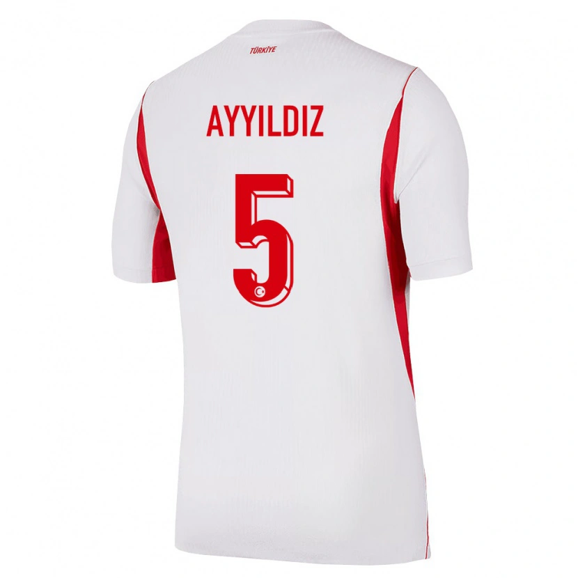 Danxen Barn Kalkon Eymen Ayyıldız #5 Vit Röd Burgund Bortatröja Matchtröjor 26-28 Tröjor T-Tröja