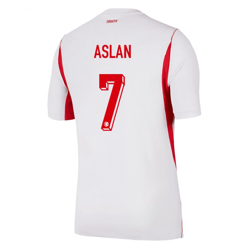 Danxen Barn Kalkon Berkay Aslan #7 Vit Röd Burgund Bortatröja Matchtröjor 26-28 Tröjor T-Tröja