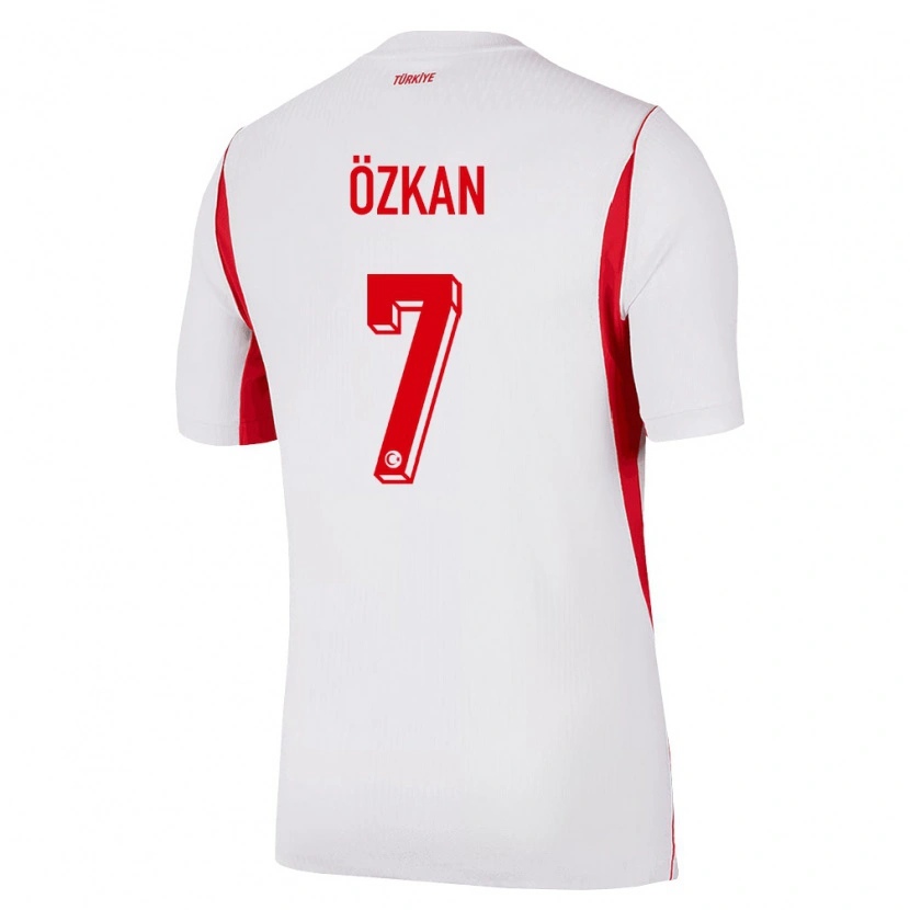 Danxen Barn Kalkon Noyan Özkan #7 Vit Röd Burgund Bortatröja Matchtröjor 26-28 Tröjor T-Tröja