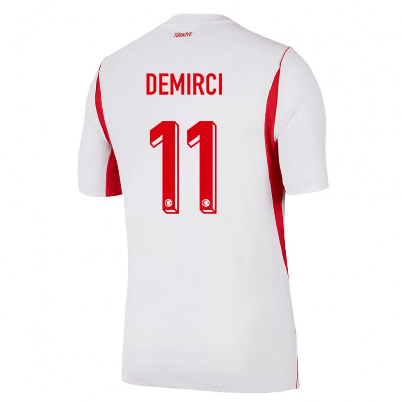 Danxen Barn Kalkon Deniz Demirci #11 Vit Röd Burgund Bortatröja Matchtröjor 26-28 Tröjor T-Tröja