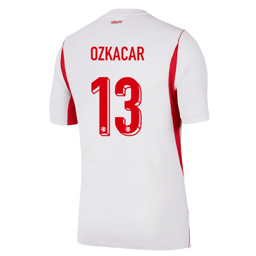 Danxen Barn Kalkon Cenk Özkacar #13 Vit Röd Burgund Bortatröja Matchtröjor 26-28 Tröjor T-Tröja