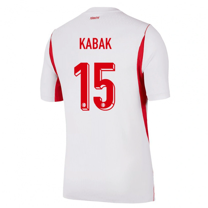 Danxen Barn Kalkon Ozan Kabak #15 Vit Röd Burgund Bortatröja Matchtröjor 26-28 Tröjor T-Tröja