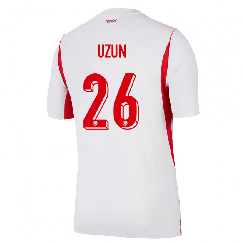Danxen Barn Kalkon Can Uzun #26 Vit Röd Burgund Bortatröja Matchtröjor 26-28 Tröjor T-Tröja