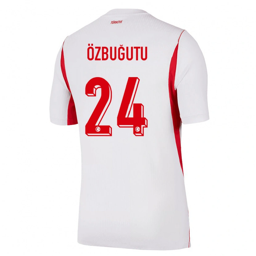 Danxen Barn Kalkon Ayaz Özbuğutu #24 Vit Röd Burgund Bortatröja Matchtröjor 26-28 Tröjor T-Tröja