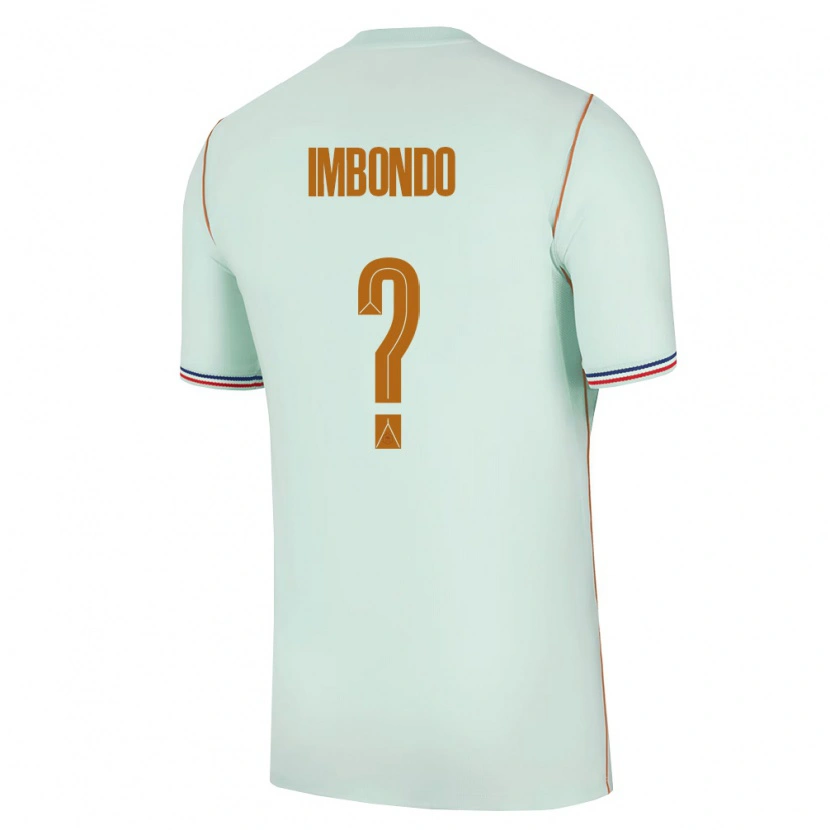 Danxen Barn Frankrike Ramses Imbondo #0 Grön Guld Bortatröja Matchtröjor 26-28 Tröjor T-Tröja