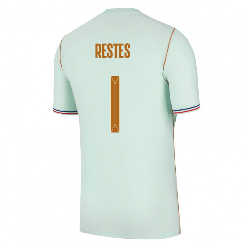 Danxen Barn Frankrike Guillaume Restes #1 Grön Guld Bortatröja Matchtröjor 26-28 Tröjor T-Tröja