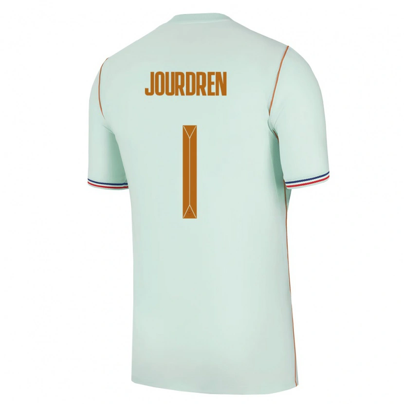 Danxen Barn Frankrike Ilan Jourdren #1 Grön Guld Bortatröja Matchtröjor 26-28 Tröjor T-Tröja