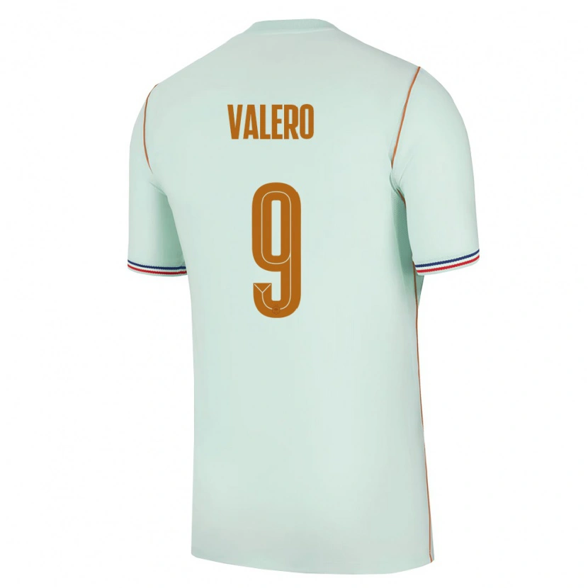 Danxen Barn Frankrike Antoine Valero #9 Grön Guld Bortatröja Matchtröjor 26-28 Tröjor T-Tröja