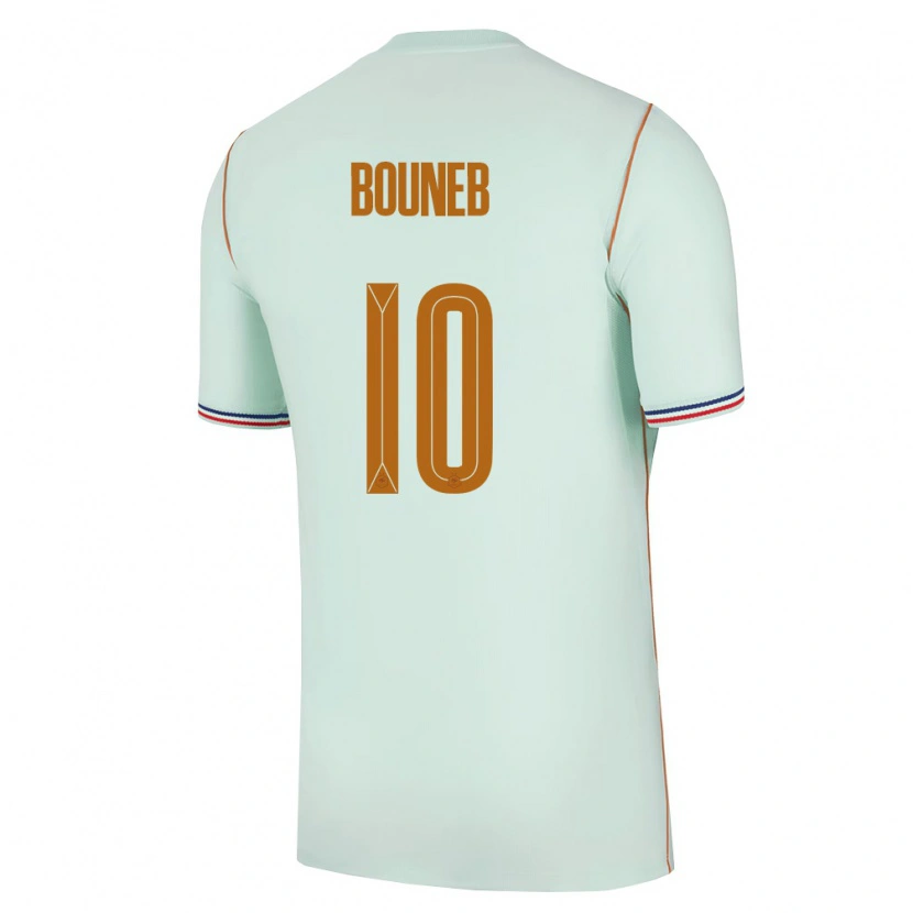 Danxen Barn Frankrike Ismaïl Bouneb #10 Grön Guld Bortatröja Matchtröjor 26-28 Tröjor T-Tröja