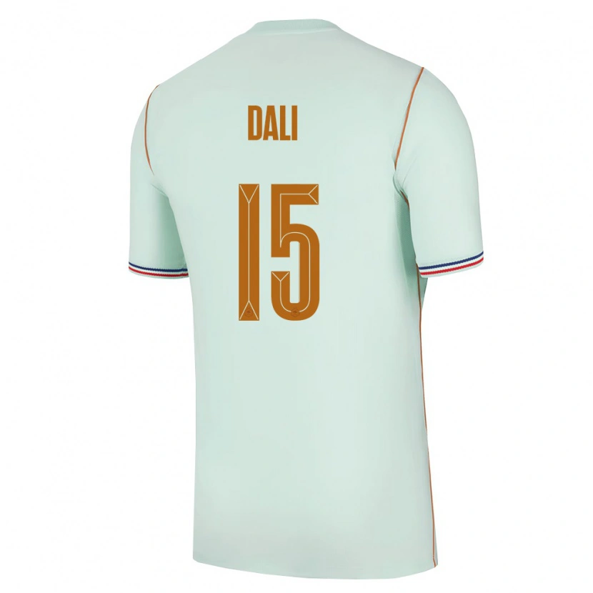 Danxen Barn Frankrike Kenza Dali #15 Grön Guld Bortatröja Matchtröjor 26-28 Tröjor T-Tröja