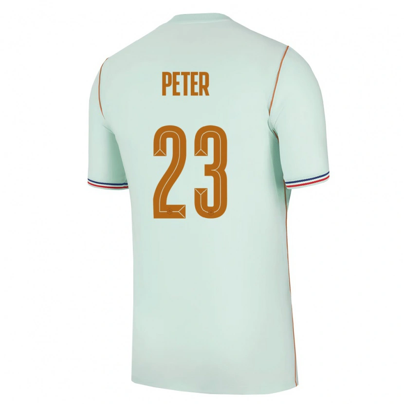 Danxen Barn Frankrike Prosper Peter #23 Grön Guld Bortatröja Matchtröjor 26-28 Tröjor T-Tröja