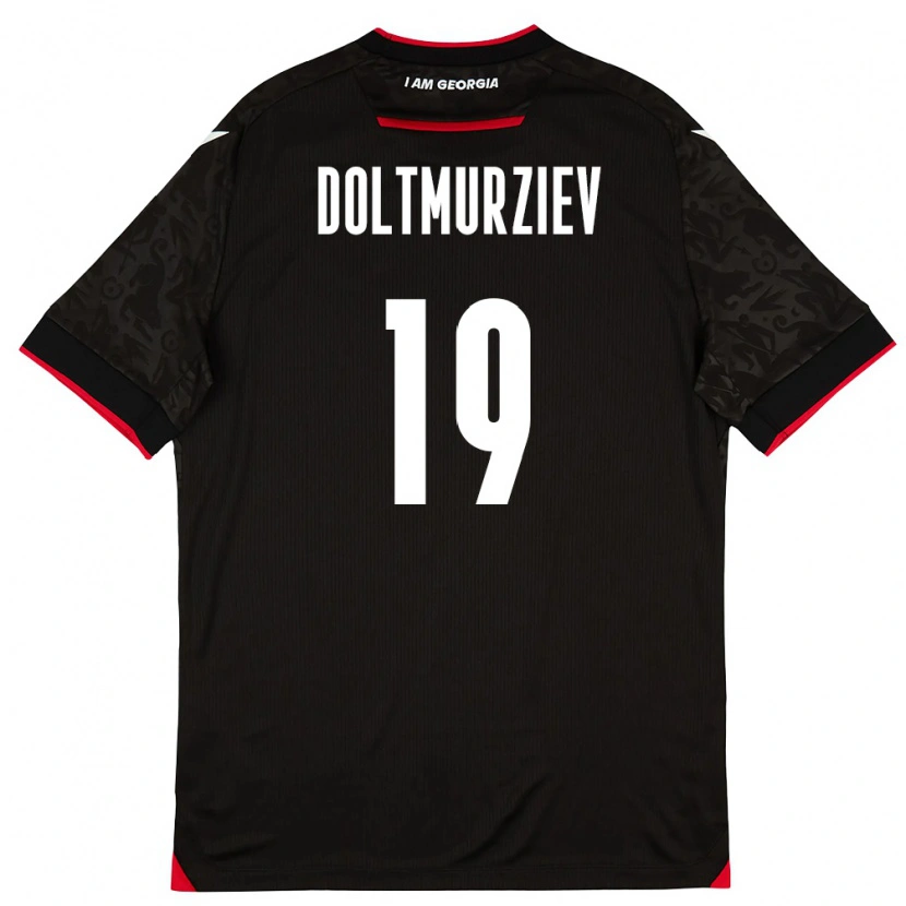 Danxen Barn Georgia Halid Doltmurziev #19 Svart Vit Röd Bortatröja Matchtröjor 26-28 Tröjor T-Tröja