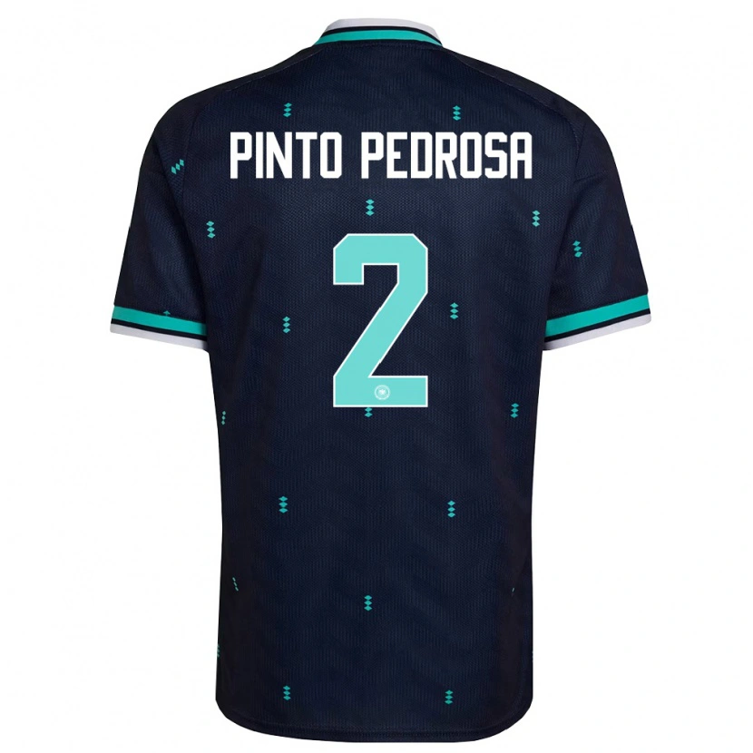 Danxen Barn Tyskland Rafael Pinto Pedrosa #2 Marin Himmelblå Vit Bortatröja Matchtröjor 26-28 Tröjor T-Tröja