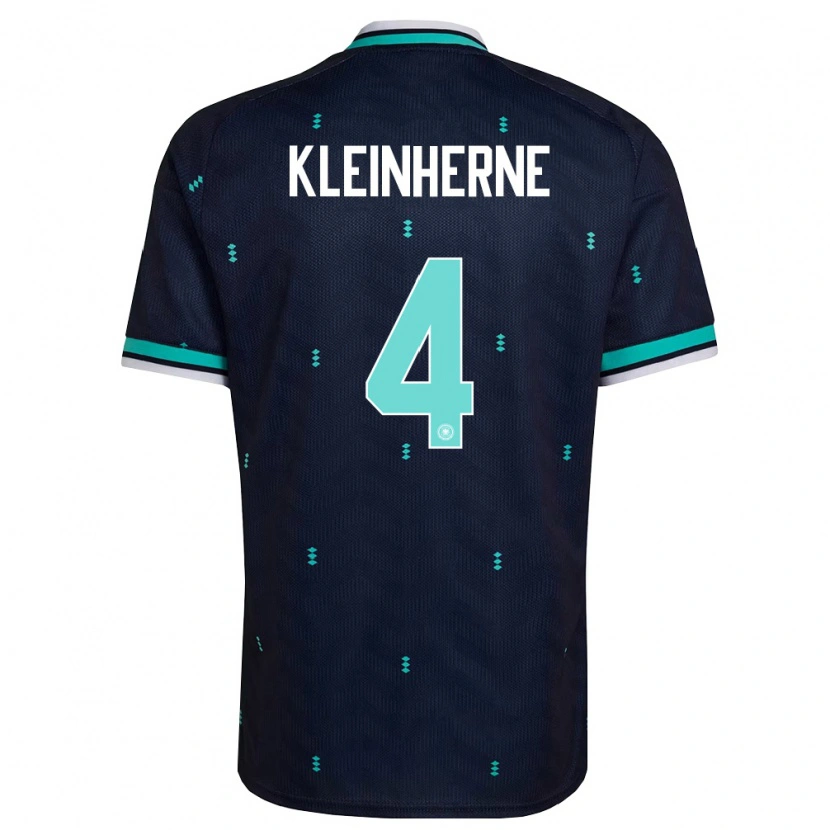 Danxen Barn Tyskland Sophia Kleinherne #4 Marin Himmelblå Vit Bortatröja Matchtröjor 26-28 Tröjor T-Tröja