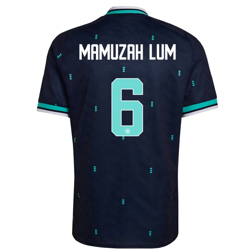 Danxen Barn Tyskland Boris Mamuzah Lum #6 Marin Himmelblå Vit Bortatröja Matchtröjor 26-28 Tröjor T-Tröja