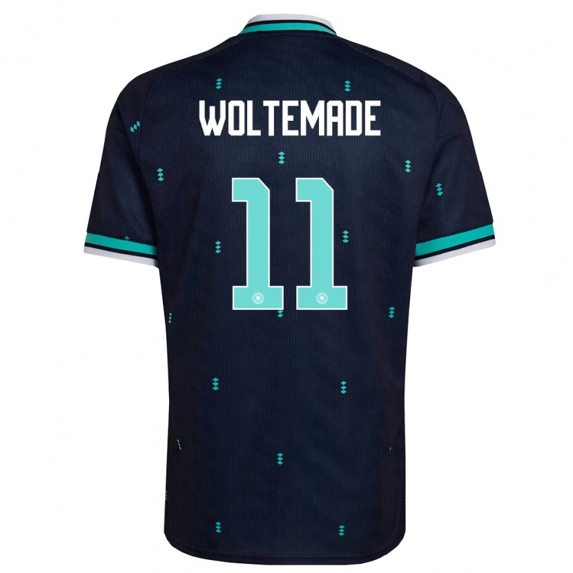 Danxen Barn Tyskland Nick Woltemade #11 Marin Himmelblå Vit Bortatröja Matchtröjor 26-28 Tröjor T-Tröja