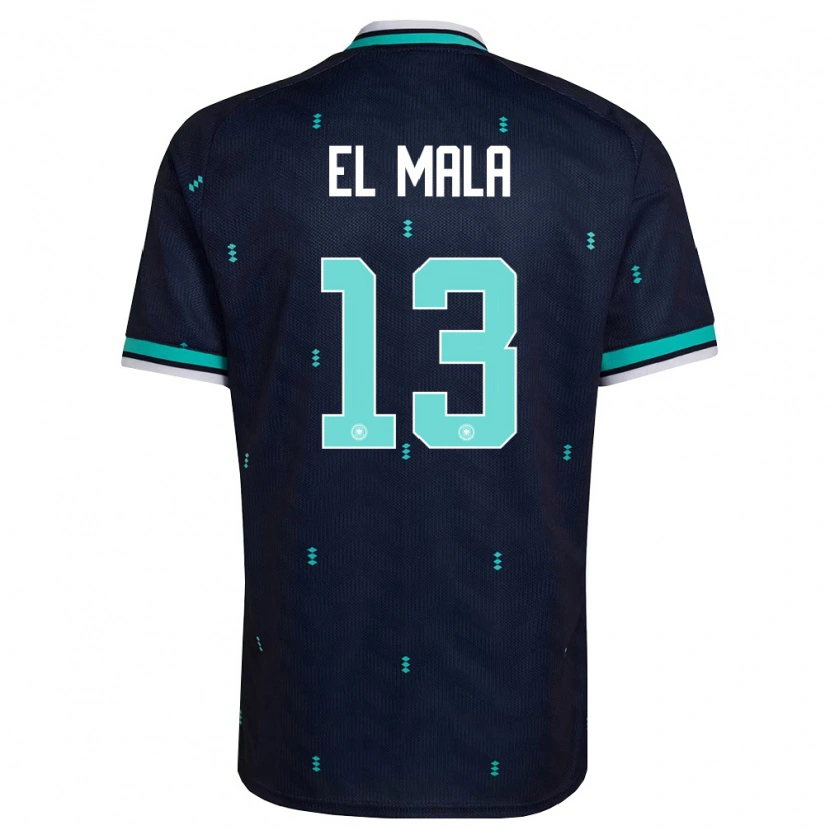 Danxen Barn Tyskland Said El Mala #13 Marin Himmelblå Vit Bortatröja Matchtröjor 26-28 Tröjor T-Tröja