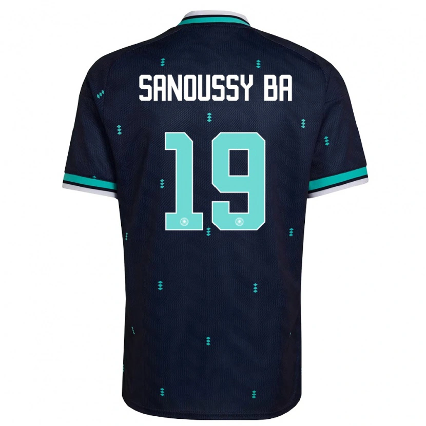 Danxen Barn Tyskland Sanoussy Ba #19 Marin Himmelblå Vit Bortatröja Matchtröjor 26-28 Tröjor T-Tröja