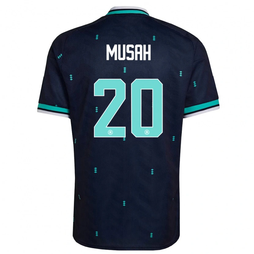 Danxen Barn Tyskland Salim Musah #20 Marin Himmelblå Vit Bortatröja Matchtröjor 26-28 Tröjor T-Tröja