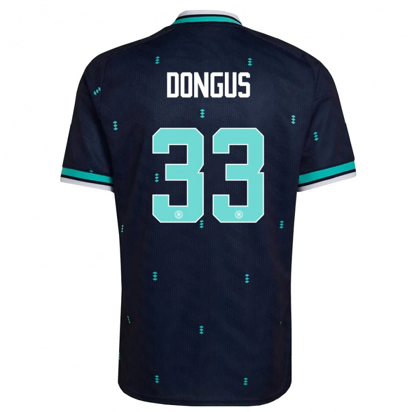 Danxen Barn Tyskland Fabienne Dongus #33 Marin Himmelblå Vit Bortatröja Matchtröjor 26-28 Tröjor T-Tröja