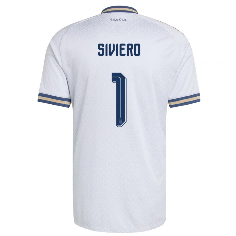 Danxen Barn Italien Lapo Siviero #1 Off-White Marin Guld Bortatröja Matchtröjor 26-28 Tröjor T-Tröja