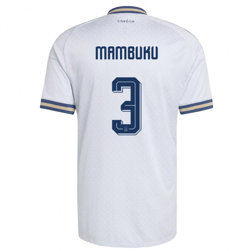 Danxen Barn Italien Jean Mambuku #3 Off-White Marin Guld Bortatröja Matchtröjor 26-28 Tröjor T-Tröja