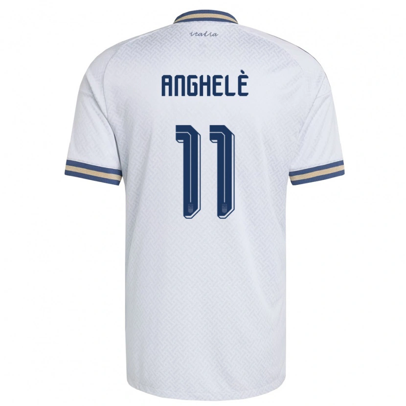 Danxen Barn Italien Lorenzo Anghelè #11 Off-White Marin Guld Bortatröja Matchtröjor 26-28 Tröjor T-Tröja