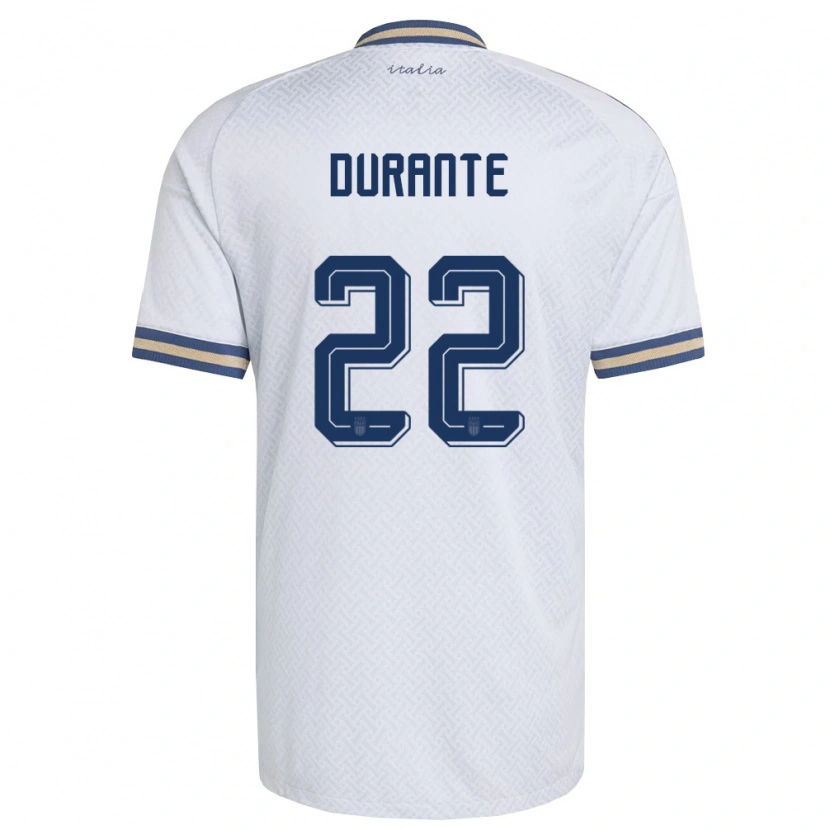 Danxen Barn Italien Francesca Durante #22 Off-White Marin Guld Bortatröja Matchtröjor 26-28 Tröjor T-Tröja