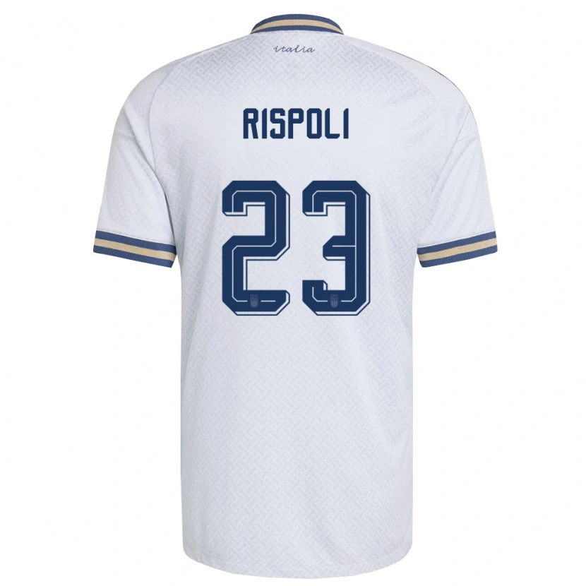 Danxen Barn Italien Fabio Rispoli #23 Off-White Marin Guld Bortatröja Matchtröjor 26-28 Tröjor T-Tröja