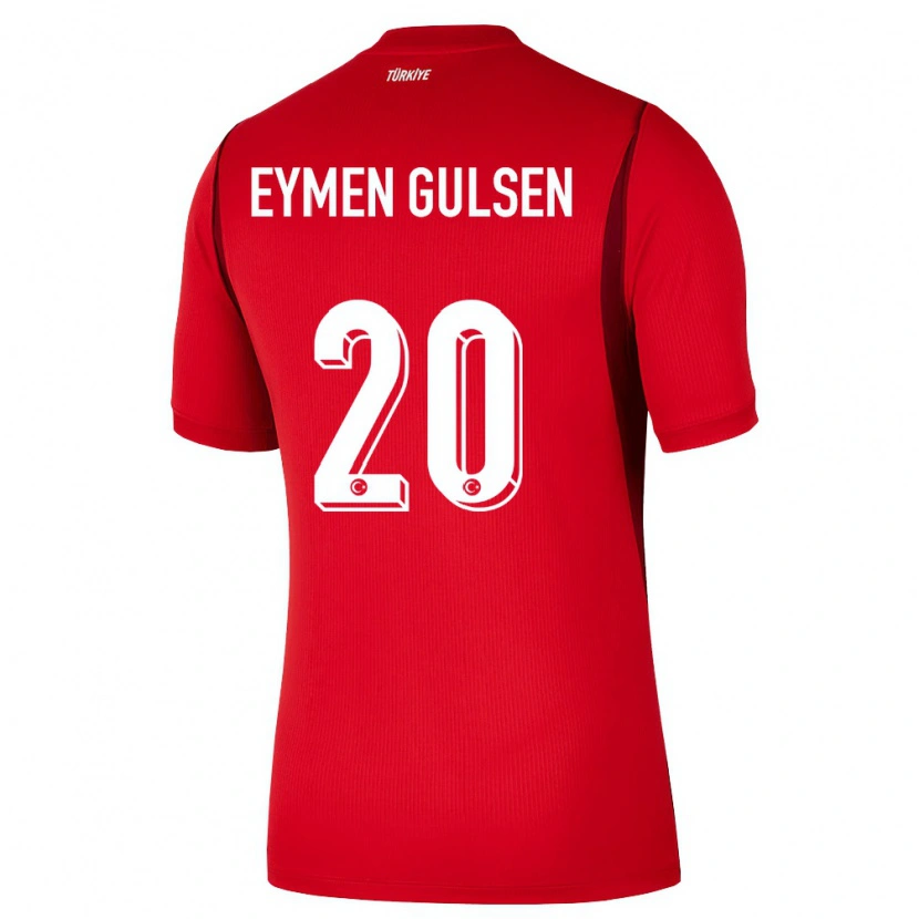 Danxen Män Kalkon Ahmet Eymen Gülşen #20 Röd Burgund Hemmatröja Matchtröjor 26-28 Tröjor T-Tröja