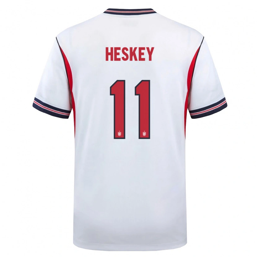 Danxen Män England Reigan Heskey #11 Vit Marin Röd Hemmatröja Matchtröjor 26-28 Tröjor T-Tröja