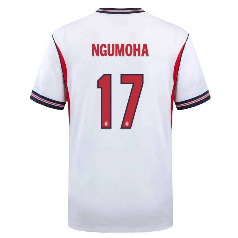Danxen Män England Rio Ngumoha #17 Vit Marin Röd Hemmatröja Matchtröjor 26-28 Tröjor T-Tröja