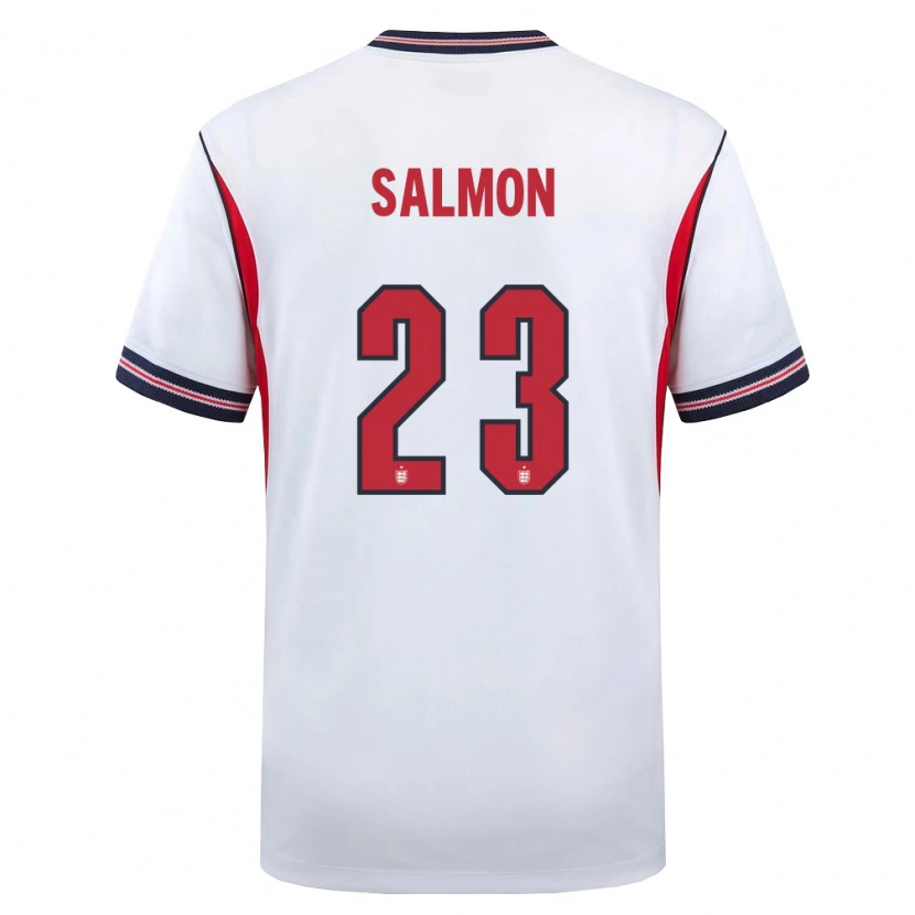 Danxen Män England Ebony Salmon #23 Vit Marin Röd Hemmatröja Matchtröjor 26-28 Tröjor T-Tröja