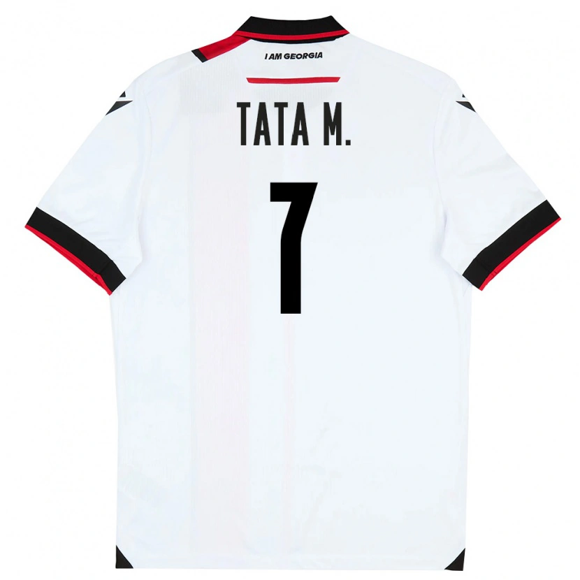 Danxen Män Georgia Tata Matveeva #7 Vit Svart Röd Hemmatröja Matchtröjor 26-28 Tröjor T-Tröja