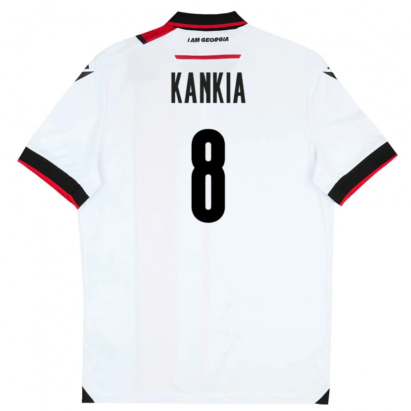 Danxen Män Georgia Lizzie Kankia #8 Vit Svart Röd Hemmatröja Matchtröjor 26-28 Tröjor T-Tröja