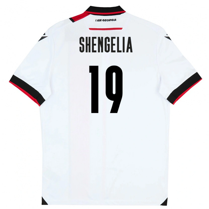 Danxen Män Georgia Levan Shengelia #19 Vit Svart Röd Hemmatröja Matchtröjor 26-28 Tröjor T-Tröja