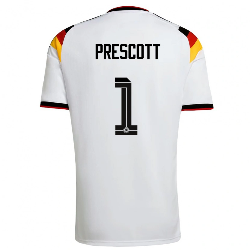 Danxen Män Tyskland Leonard Prescott #1 Vit Svart Röd Hemmatröja Matchtröjor 26-28 Tröjor T-Tröja
