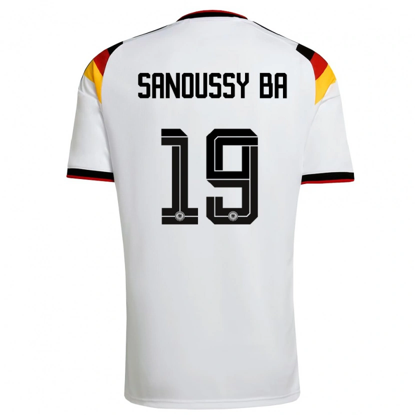 Danxen Män Tyskland Sanoussy Ba #19 Vit Svart Röd Hemmatröja Matchtröjor 26-28 Tröjor T-Tröja